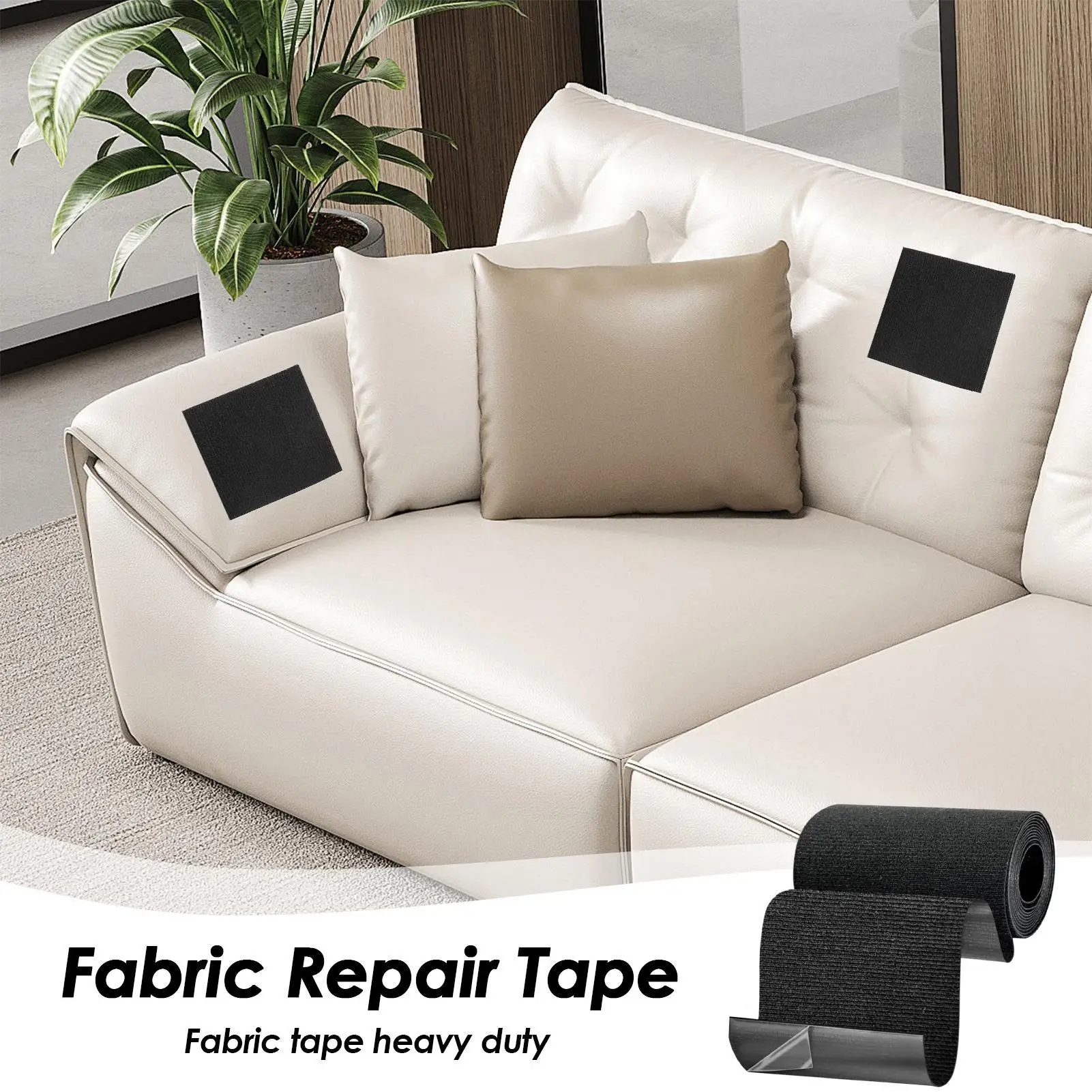 Fabric Tape Self-Adhesive Clothing Patch Upholstery Tape for Fabric for Canvas Awning Furniture Boat Jacket Pants Dress Coat
