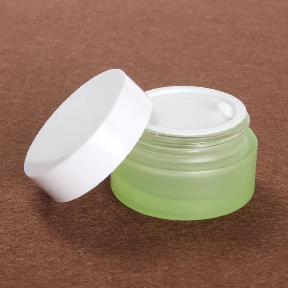 Pot de crème d'échantillon rechargeable, récipient vide, couvercle à vis à large bouche, pots de soins de la peau de voyage étanches, pot de maquillage à vis 4 pièces