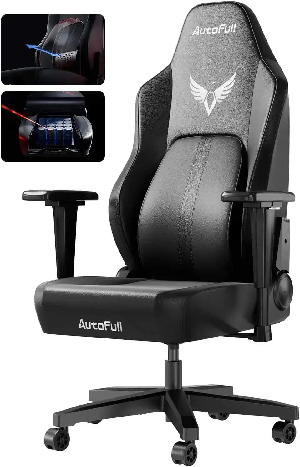 M6 Gaming Chair, Ergonomic Office Chair with Dynamic Lumbar Support, 3D Adjustable Armrests, and High-Back Design for PC Gaming