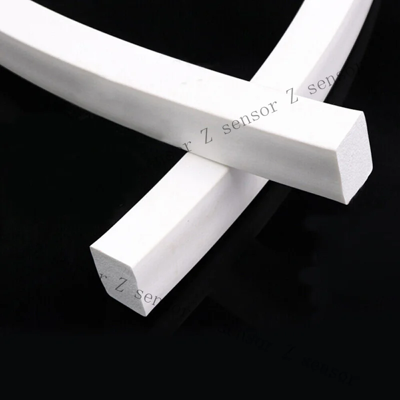 Z+ Solid Square Silicone Rubber Strip Doors Windows Trim Seal Gaskets High Temp