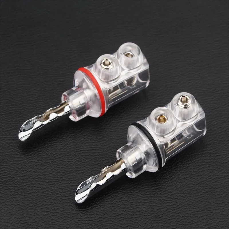 8 Chiếc Đồng Chuối Cắm Không Hàn Có Âm Thanh HiFi Loa Kết Nối Cáp 8Mm