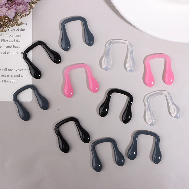 5Pcs Silicone U Shaped Nose Pads Eyeglasses Nose Clip Nose Bridge Anti Slip Holder Eyewear Accessories