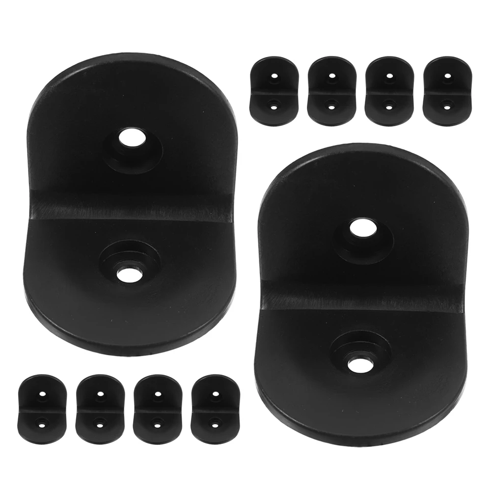 

10pcs L-Shaped Brackets 90 Degree Plastic Corner Braces For Cabinet Shelf Support Right Angle Joint Fixings Home Improvement