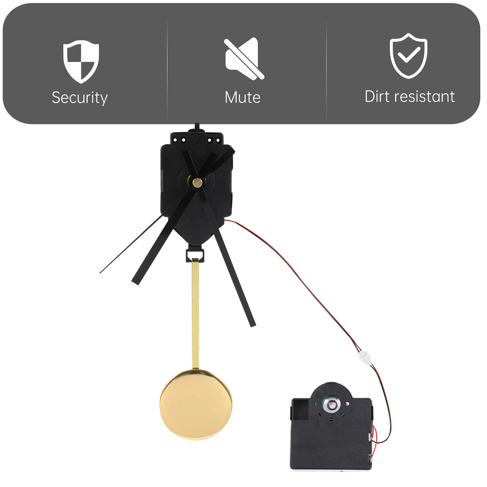 

1Set Light Texture Excellent Workmanship Quartz Pendulum Clock Movement Set Perfect for Different Styles Clocks Replacement
