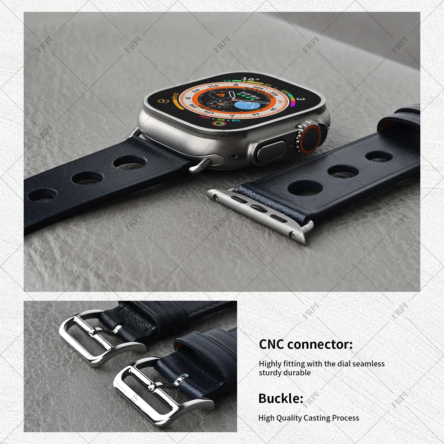 2026 New Scub H Diving Band Swift Leather  For Apple Watch Series12 11 10 9 8 7 6 Se 3 Iwatch Ultra 4 3 2 Strap 49mm 46mm 45mm