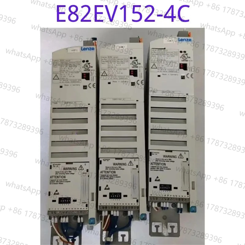

The function test of the second-hand frequency converter E82EV152-4C is intact