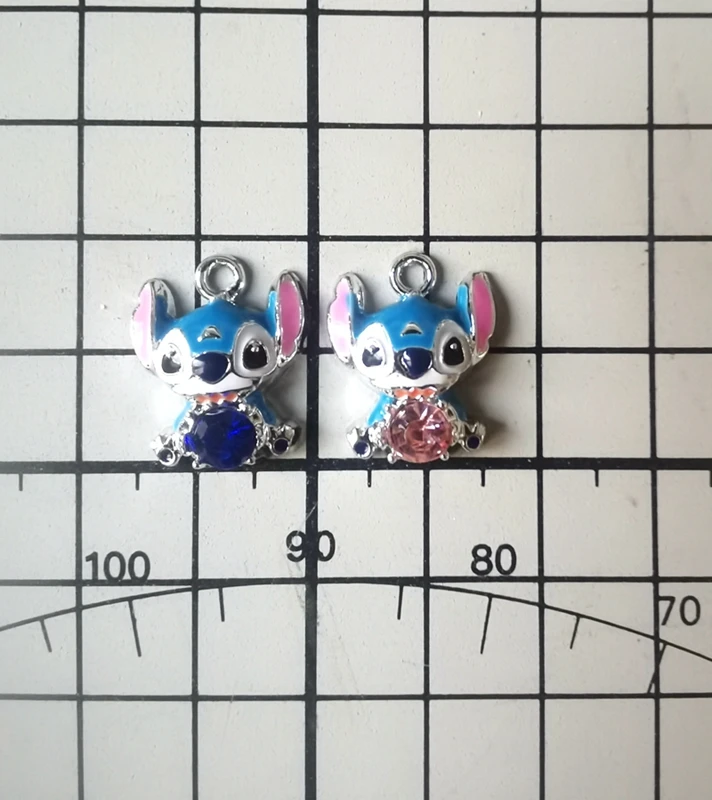 

10 PCS cartoon stitch Pendant DIY Jewelry Necklace Earrings Bracelet Jewelry Earring Charms