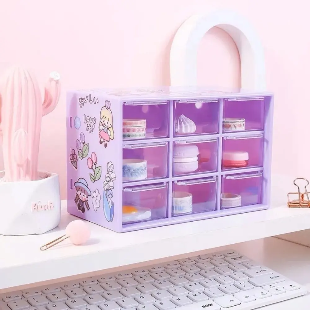 Storage Box, Transparent Drawer for Small Parts, Jewelry, Beads, Tools, Makeup Organizer for Dressing Table and Office
