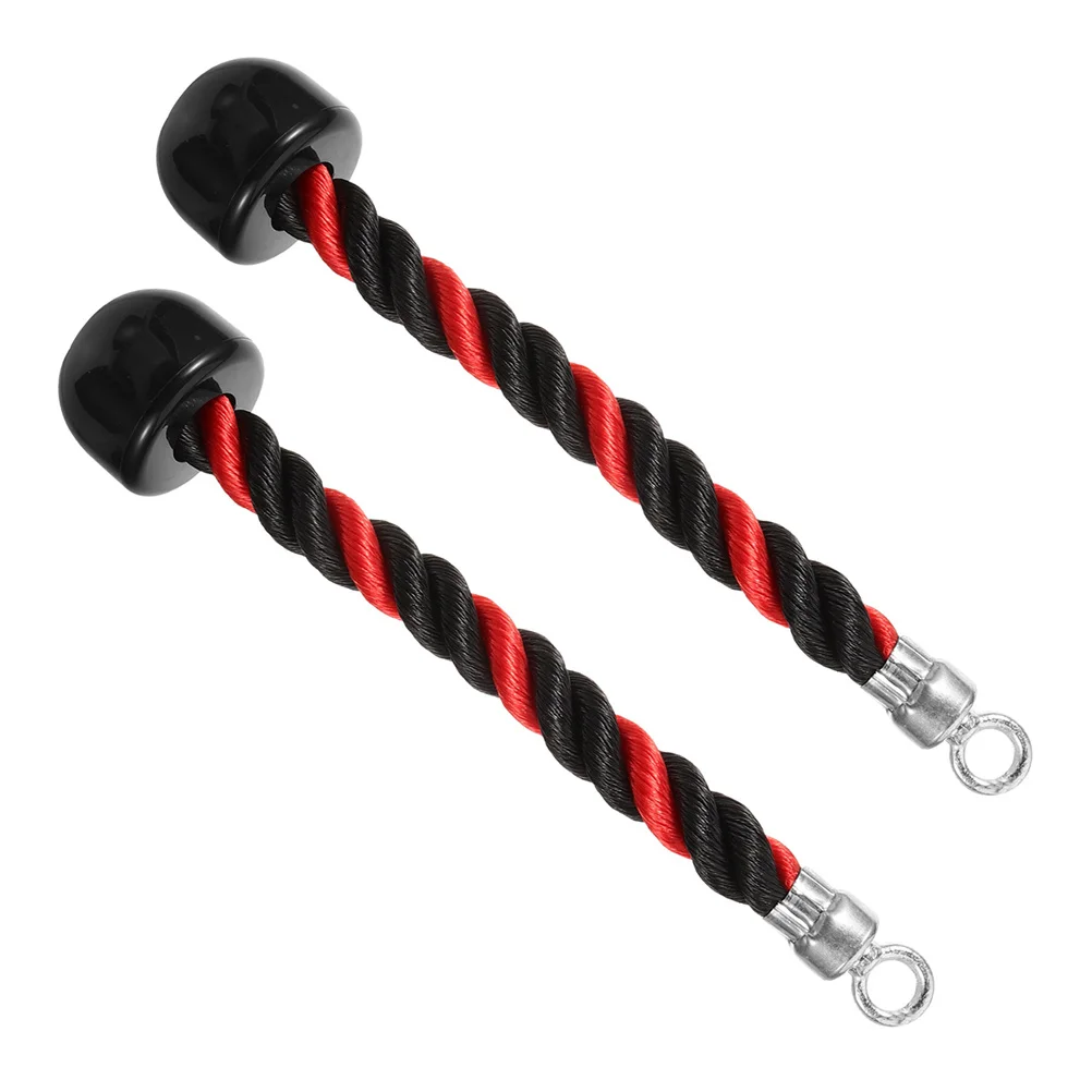 

2Pcs Tricep Pull Rope Fitness Rope Attachment Heavy Duty Nylon Cable Gym Training Tool Strength Exercise Equipment for Arms