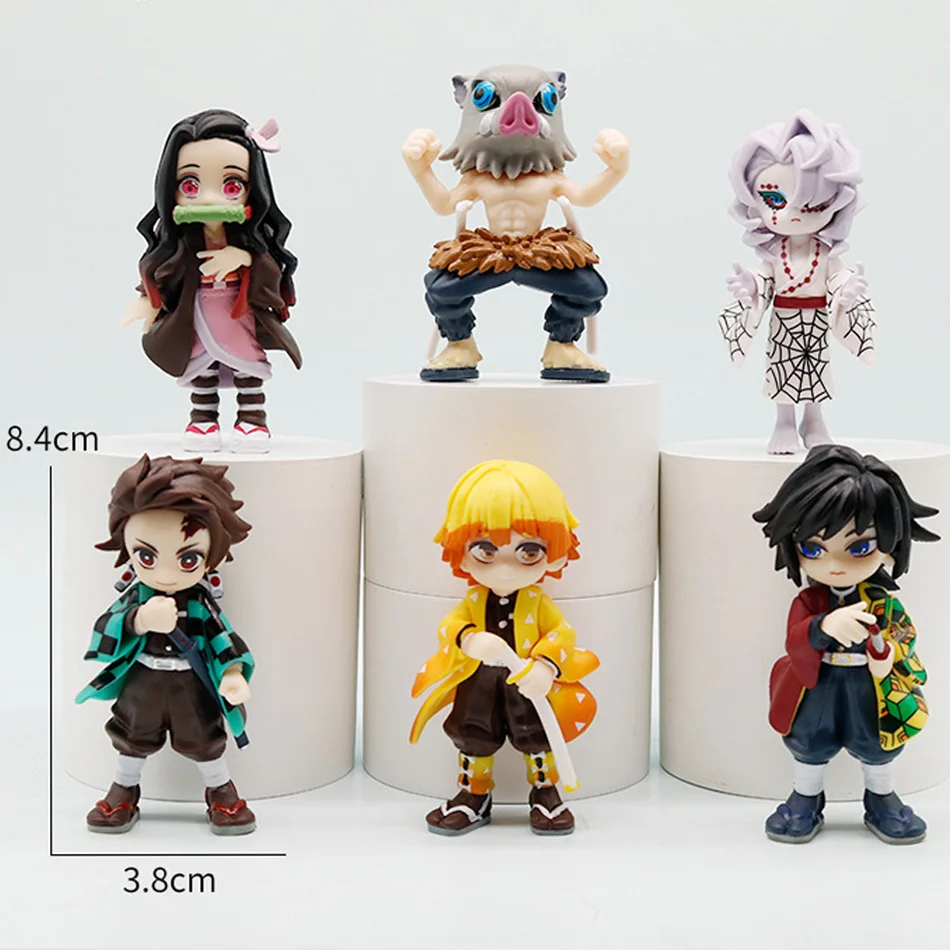 Gorąca nowość! 1-6 szt. Blind Box Bushiroad Palverse Demon Slayer: Kimetsu No Yaiba Figurka Anime Blind Box Vol.1 Ozdoba Zabawka Tajemniczy Prezent