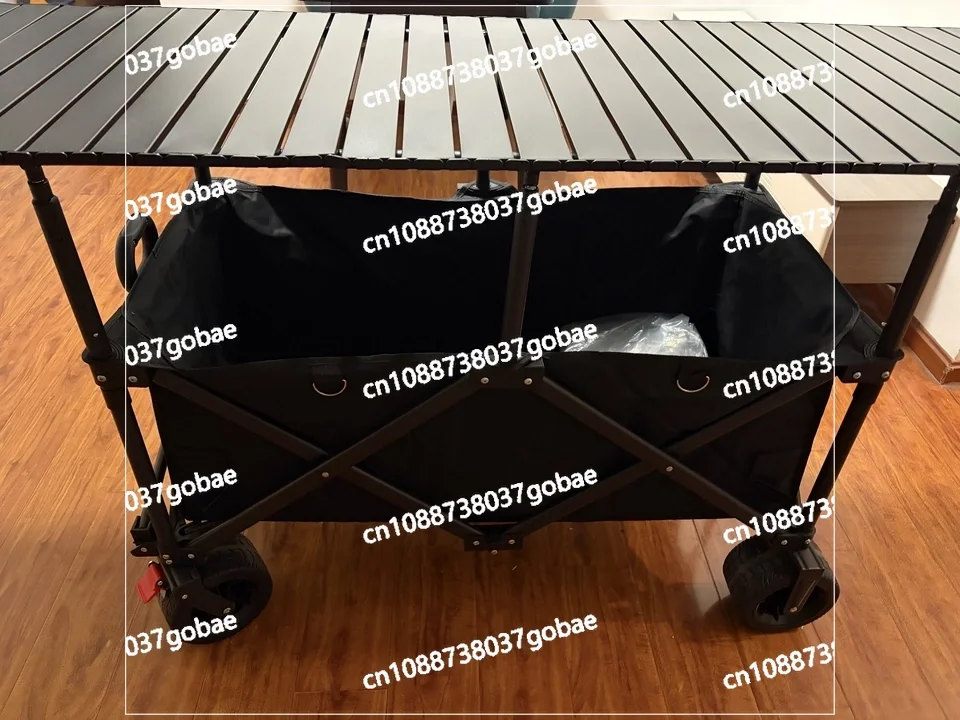 Portable Folding Dining Cart for Night Market and Camp Picnic, Multi-Purpose Trolley with Gather and Fold Design