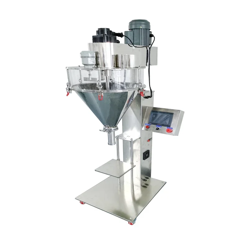 Paprika  Curry  Food Milk  Chilli  Washing Coffee Vertical type 50L Powder  Screw Single Auger Filling Packing Machine