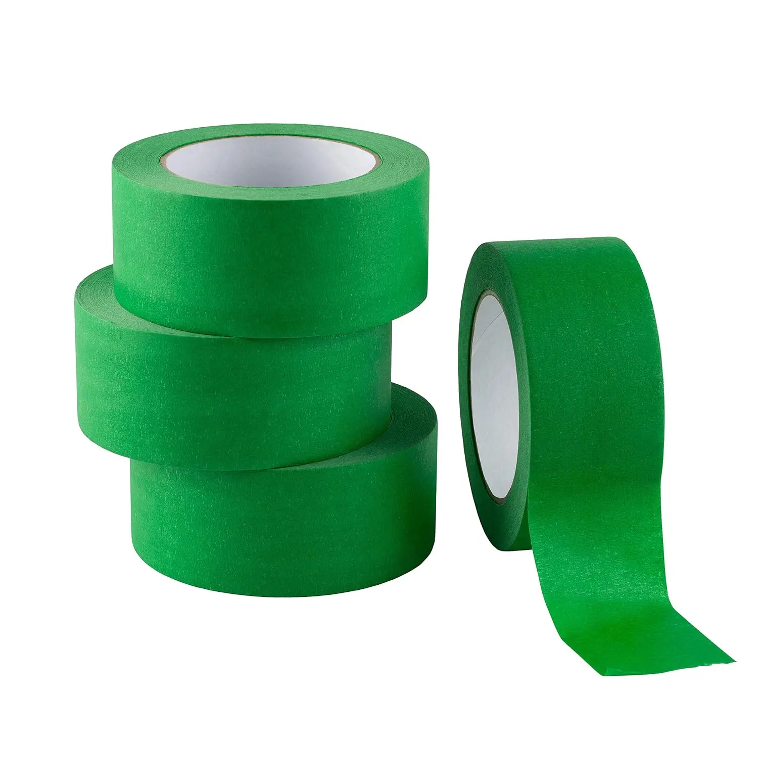 

4 Pack Green Painters Tape 2 inch Wide, Medium Adhesive Green Masking Tape Bulk Multi Pack, 2 inch x 55 Yards x 4 Rolls