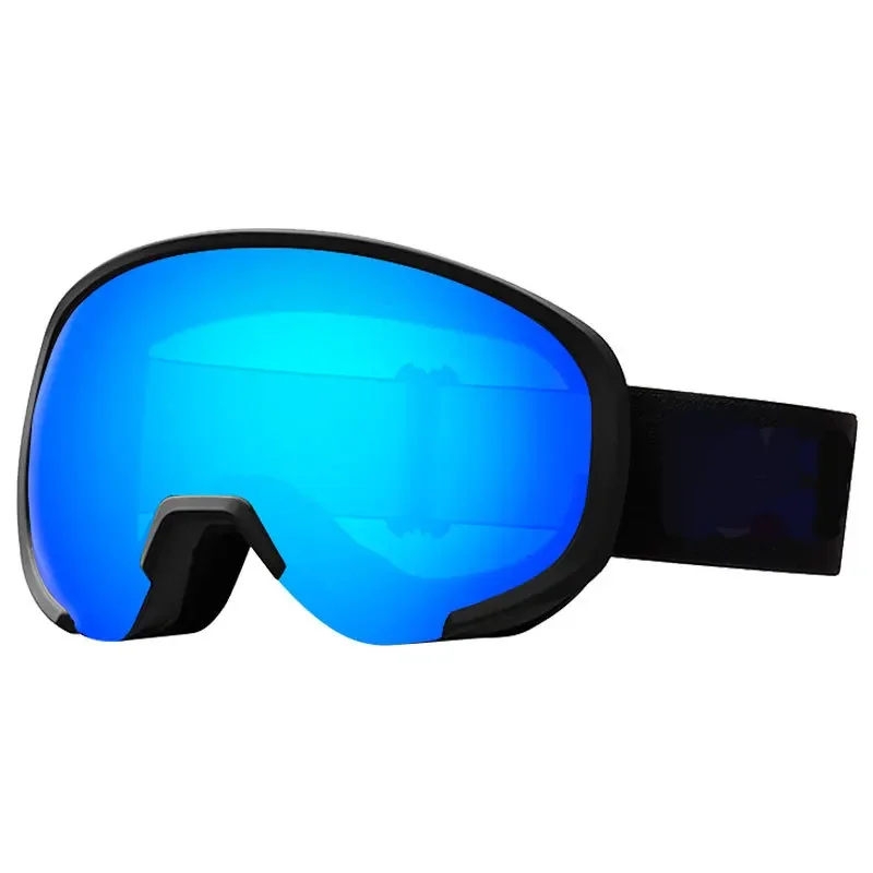 Skiing Glasses with Big Vision & Anti-fog Lens Myopia-approved Snowboard Goggles Spherical Windproof Sunglasses  Double Layer