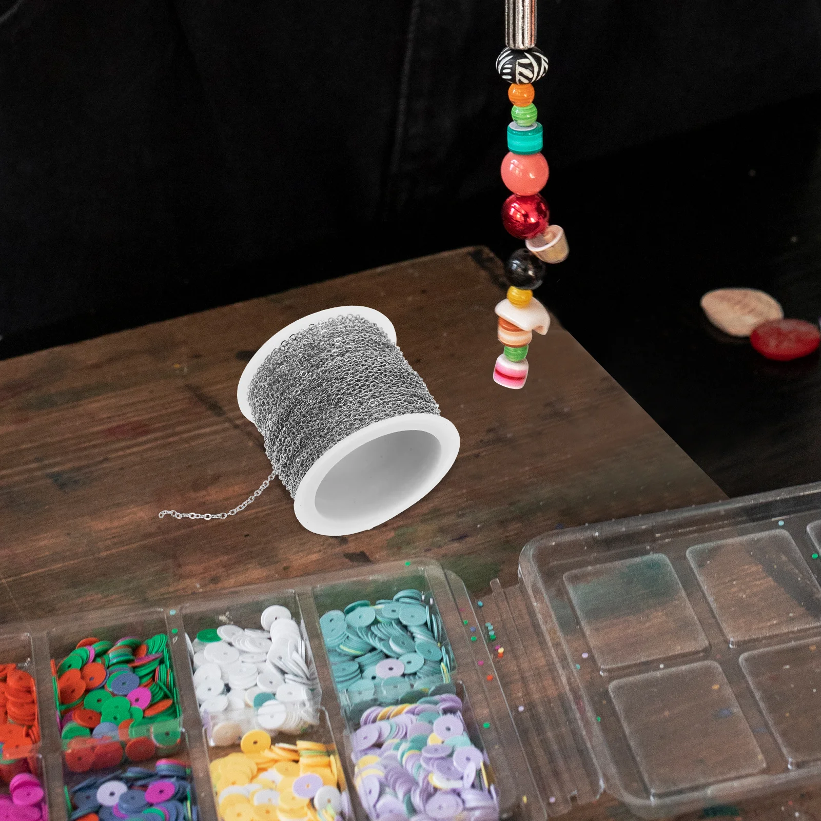 

1 Roll Copper Cross Chain Flat Wide Design for Jewelry Making Necklace Bracelet Extender DIY Supplies Necklace Chain Roll