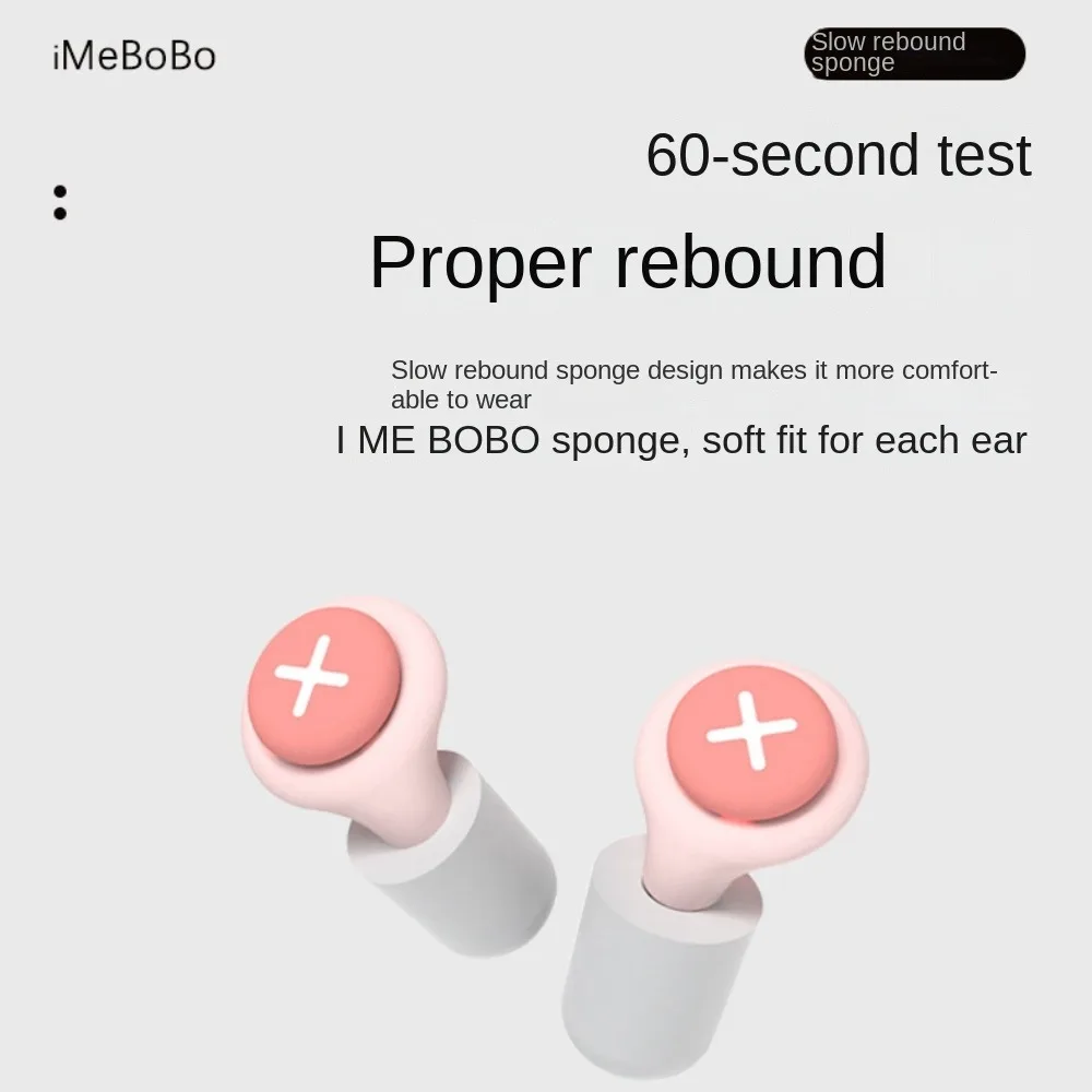 2PCS/4PCS Tappi per le orecchie insonorizzati in silicone con rumore Isolamento acustico Isolamento morbido Tappi per le orecchie con rimbalzo lento Tappi per le orecchie muti