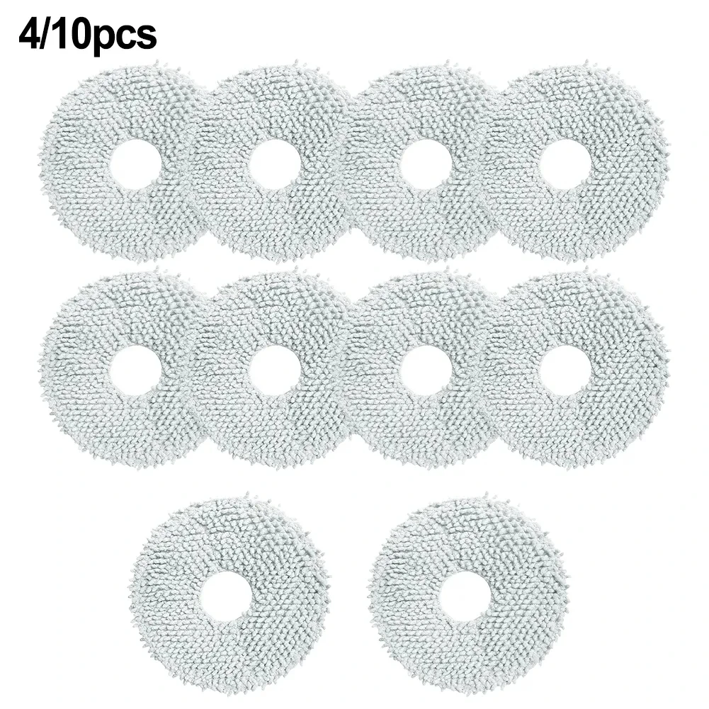 4/10pcs Mop Pads Cloths For Xiaomi Robot Vacuum X10 Plus Robot Vacuum Cleaner Access Household Supplies Cleaning Tool Spare Part