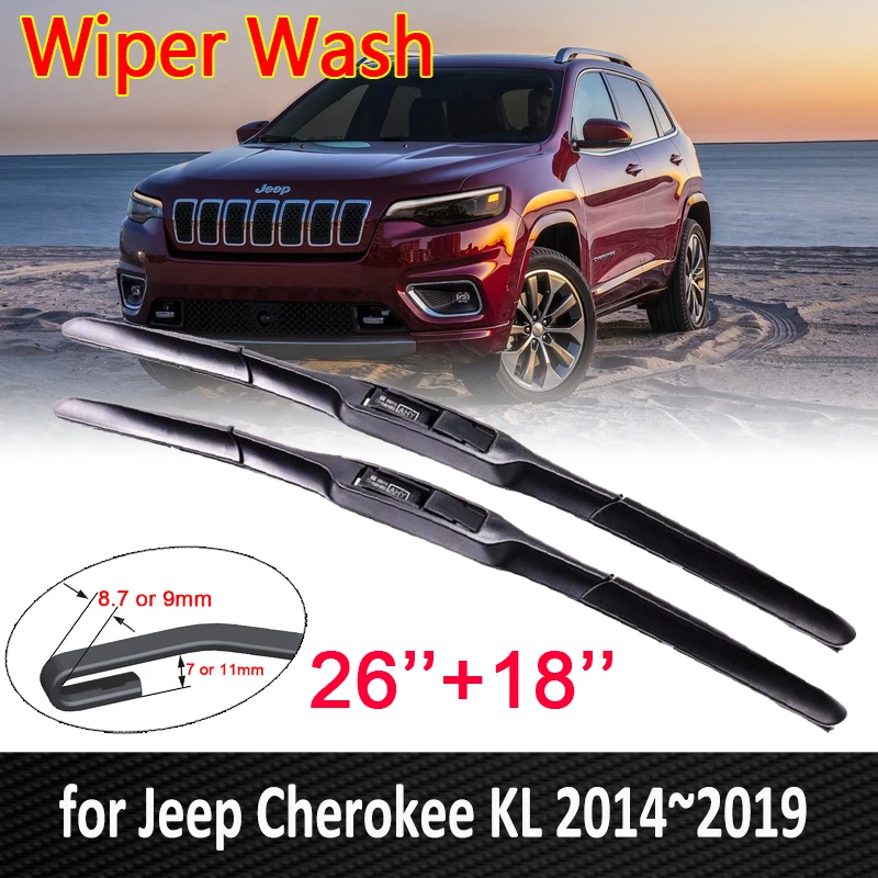 for Jeep Cherokee KL 2014 2015 2016 2017 2018 2019 Car Wiper Blades Front Window Windscreen Windshield Car Accessories Goods