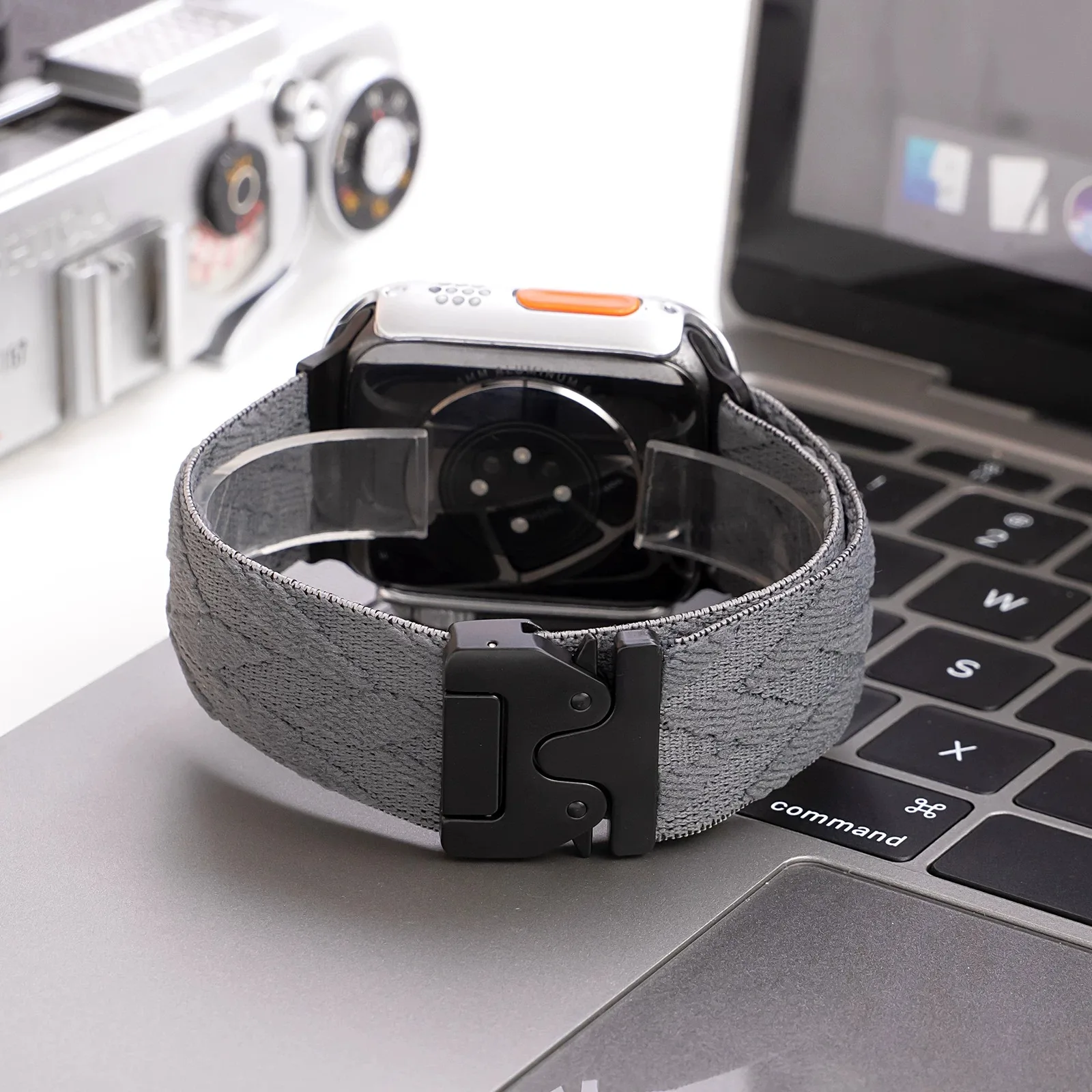 Elastic Nylon Strap For Apple Watch Ultra4 Bands 49mm 45mm 46/44/40mm Sport Comfort Bracelet Correa for iWatch 12 11 SE 9 8 7 6