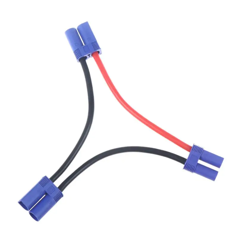 EC5 كابل موصل البطارية المتوازي المزدوج تمديد Y الفاصل 12AWG سلك السيليكون Y / O نمط للعب Rc #4