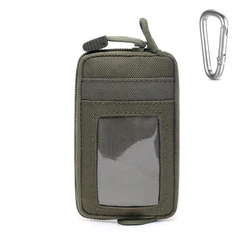 Waterproof Camping EDC Pouch Tactical Key Change Purse Wallet Travel Kit Coin Purse With Card Slots Pack Zippers Waist Bag