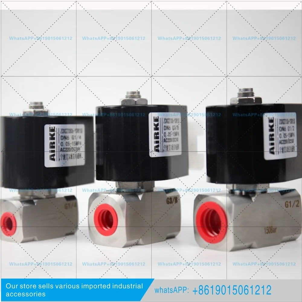 15MPA stainless steel, normally closed high pressure solenoid valve/water valve/air valve/oil valve/2 points 3 points 4 points