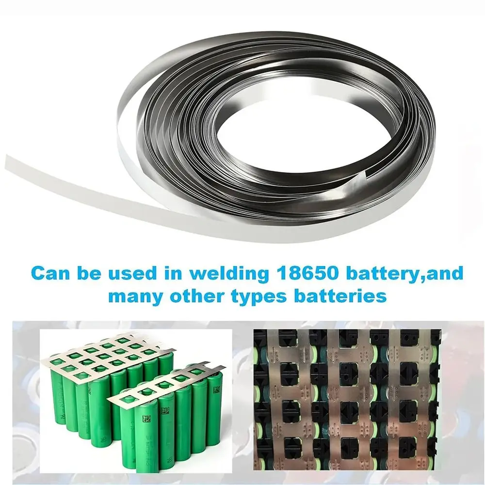 New Nickel 18650 Li-ion Nickel Strip Thickness 0.1mm 10M Pure Nickel Strip Li-Po Battery Connector Battery Welders view 2