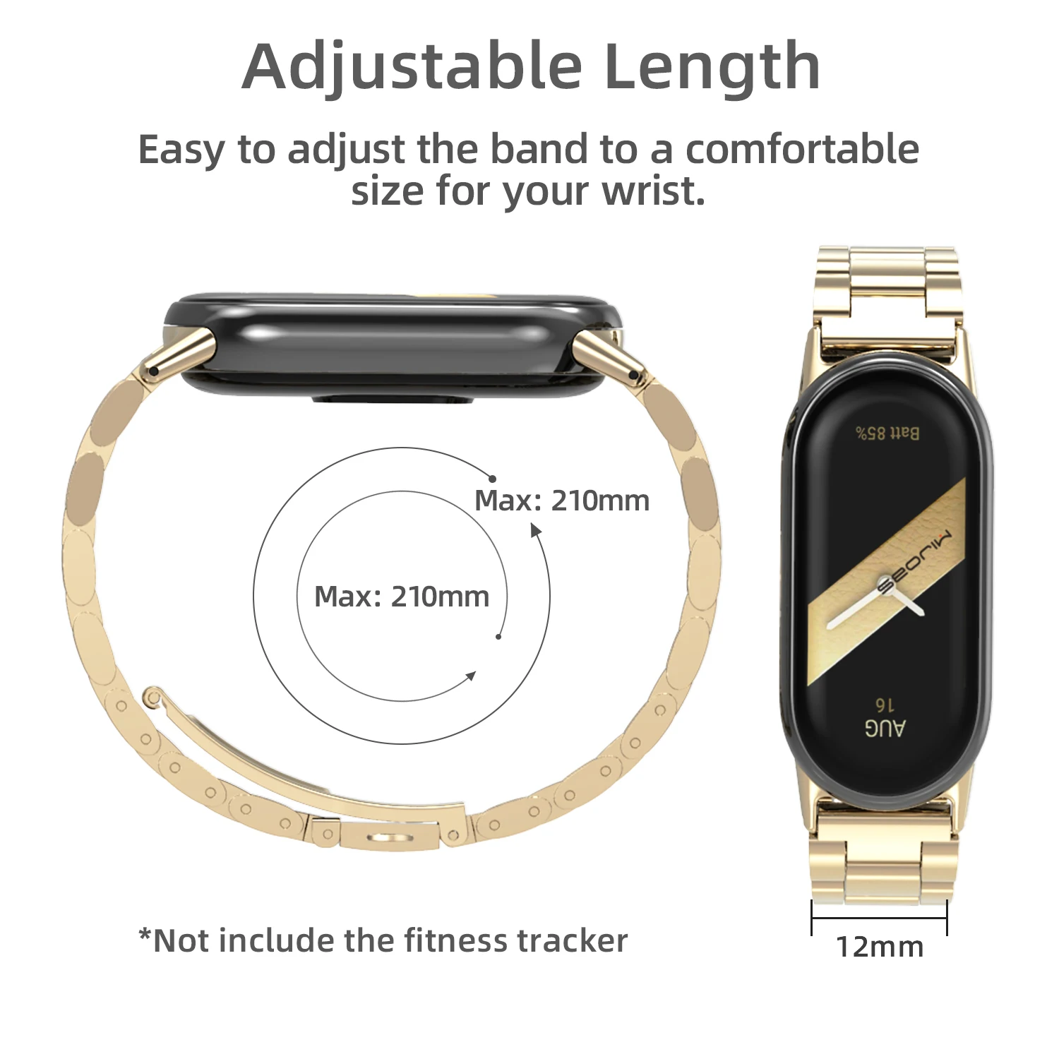 حزام لـ Mi Band 9 8 سوار معصم معدني لساعة for Xiaomi Mi Smart Band 9 Miband 8 ملحقات بديلة