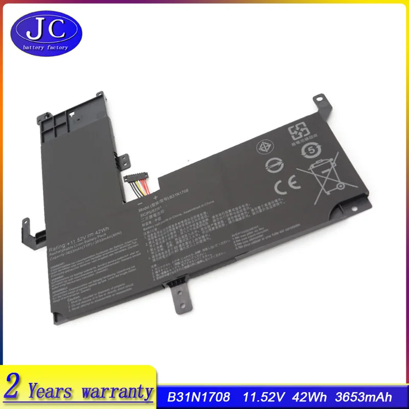 

JCLJF B31N1708 new Laptop Battery For ASUS VivoBook Flip TP510 TP510UA TP510UF TP510UQ TP510UA-1A TP510UF-1A TP510UQ Series