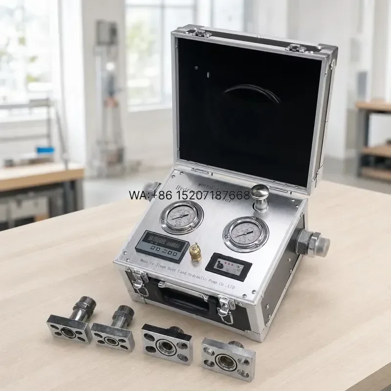 Wmwmnu High Accuracy Portable Oil Hydraulic Flow Meter Tester Testing