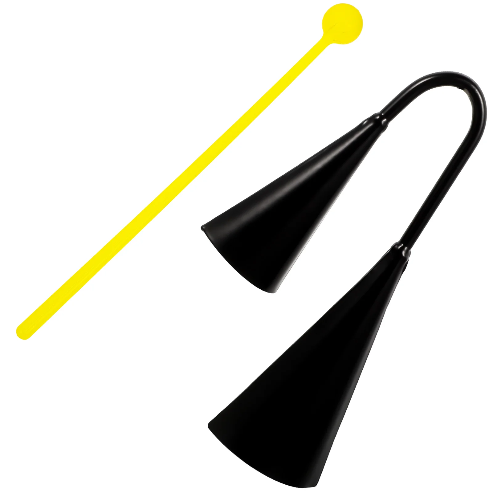 Cheering Bell Metal Cowbells Double Binaural Festival for Bamboo Classroom Doorbell