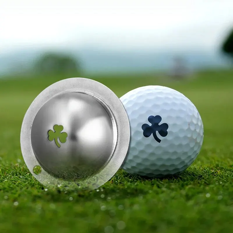 Stainless Steel Golf Ball Line Marker Stencil Cute Pattern Alphabet Marker Pen Outdoor Golf Putting Positioning Aids Accessories