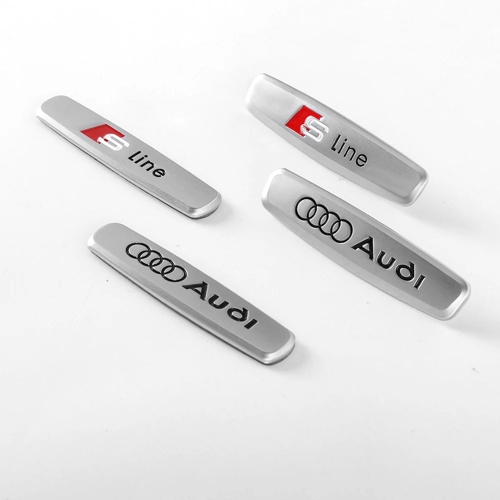 Car Metal Seat Emblem Seat Tuning Badges Stickers Accessories For Audi A1 A2 A3 A4 A5 A6 A7 A8 Q5 Q7 C8 B8 C6 Quyttro Sline S Q2 - view 5