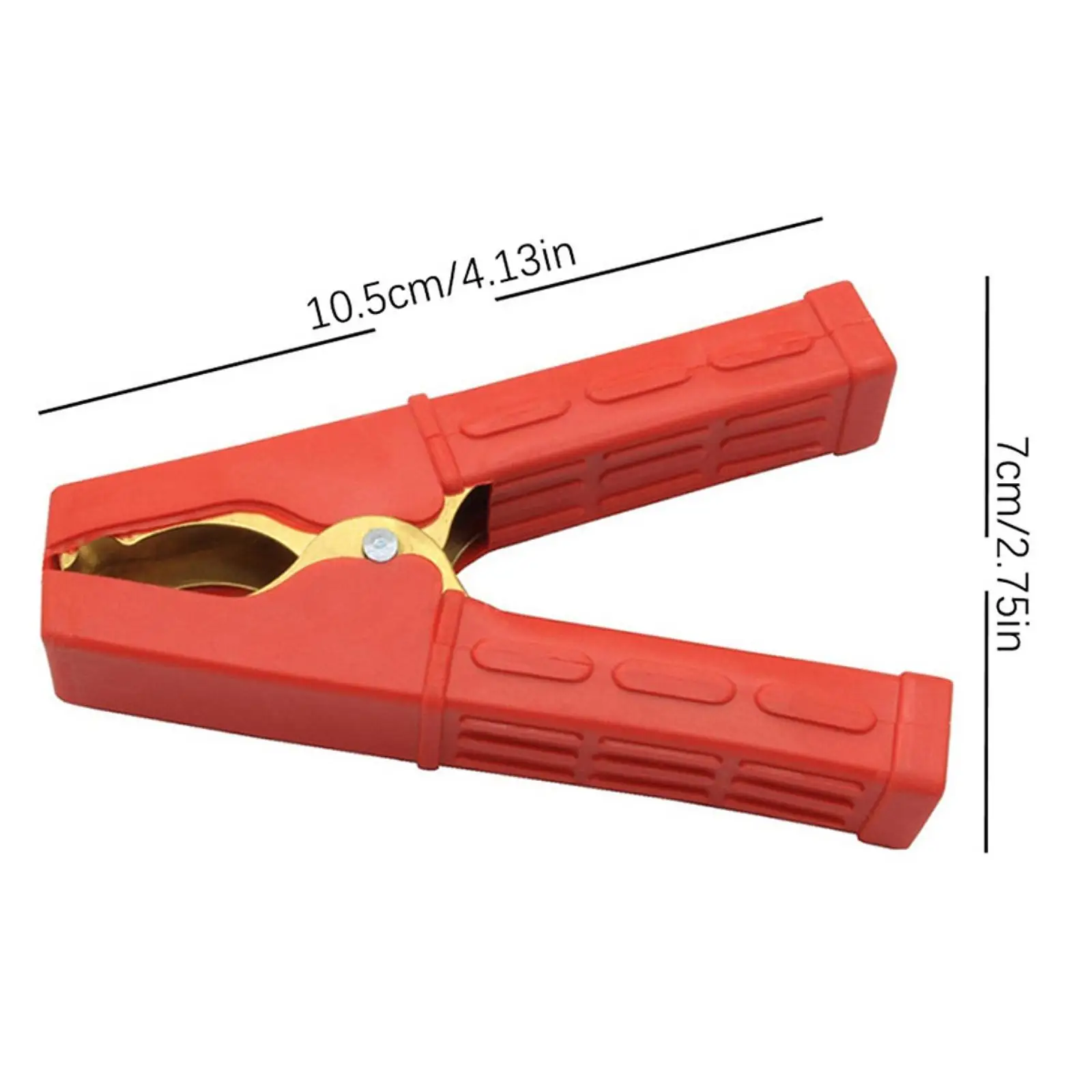 Sturdy Car Battery Jumper Clip 100A Alligator Clamp Compact Lightweight Auto Accessories for Truck and Boat Power