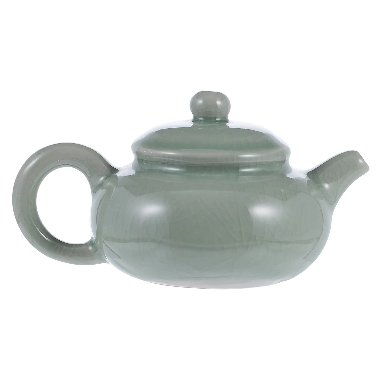 

1pc Teapot Shaped Water Dropper Ceramic Calligraphy Art Supply Home Stationery Ink Grinding Container Smooth Edges Portable Gift