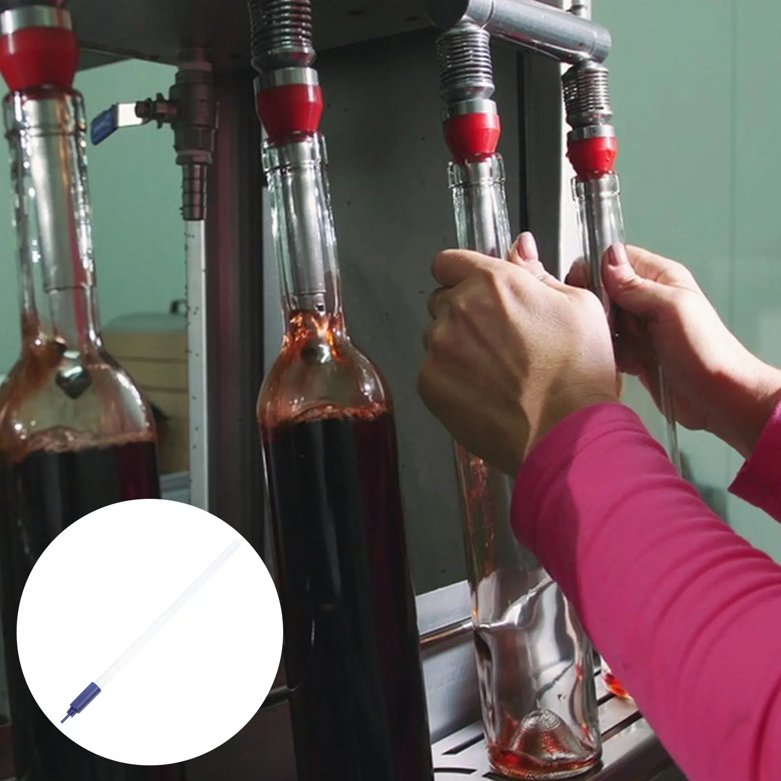 Wine Beer Bottling Tools Anti-foam Filler Inject for Homebrew Stick 13.6-inch Wand 5/16