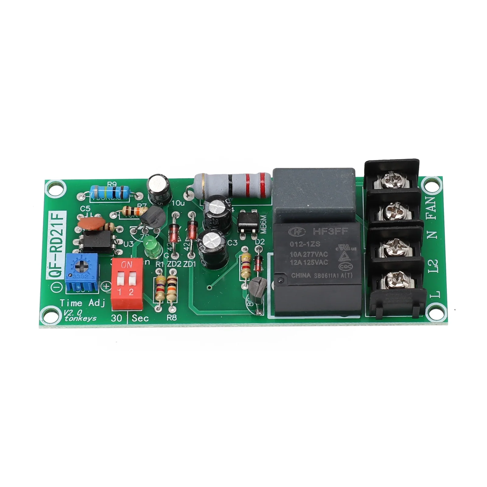 High Precision Timer Control Relay Module GF RD21F AC100 220V Delayed Fan Turn Off Stable and Energy Efficient