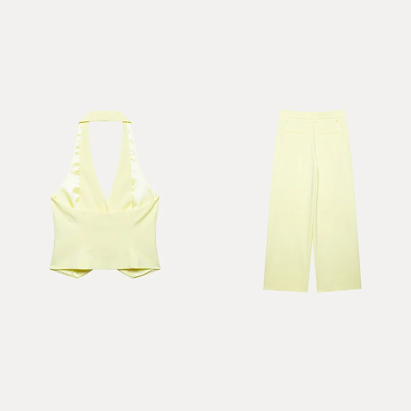 Frühling 2025, Damen-Freizeithose, Polyesterfaser, Faion-Set Z, brandneue Ankunft, Frühlings-Damen-Sle-Weste-Top