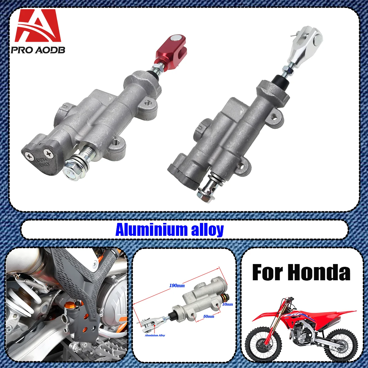 

For Honda CRF450R CRF250X CRF450X Kayo T4 T6 K6 CRF 250R 450R CR125R CR250R CRF250R Motorcycle Rear Brake Master Cylinder
