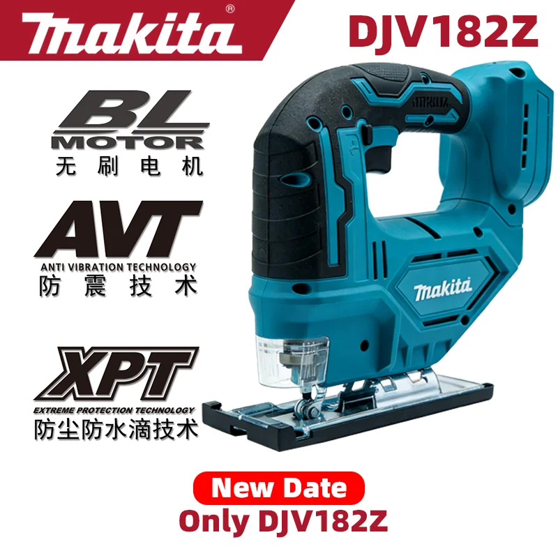 Makita 18V accu | Makita DJV182Z borstelloze 340W elektrische decoupeerzaag met batterij, Makita BL1860 BL1850 BL1840 batterij en oplader