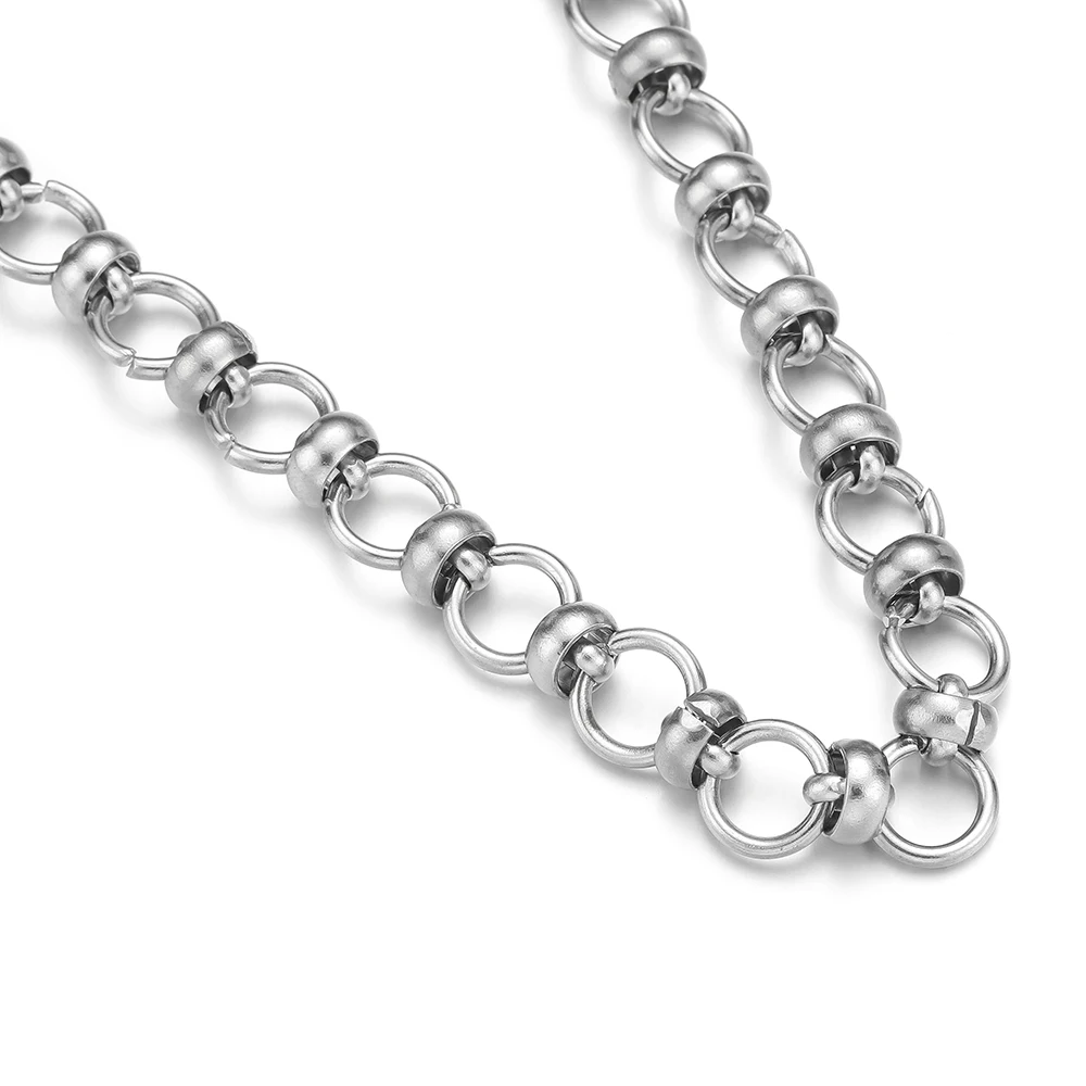 1 Meter Stainless Steel Circle Knot Chains for DIY Necklace Findings Bracelet Supplies Jewelry Making Components Wholesale