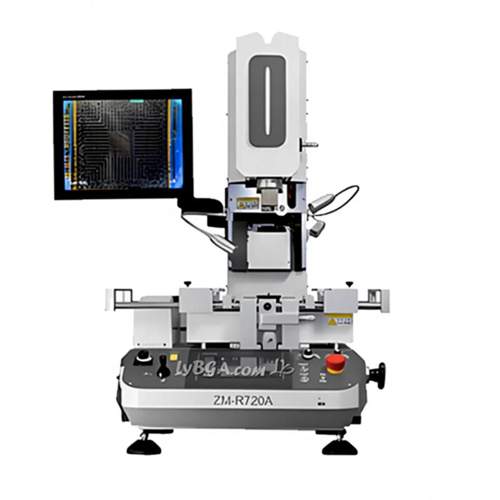 -720A Optical Alignment Industrial BGA Rework Station Module LED Display Repair Braided Tape and Bulk LED Bead Components