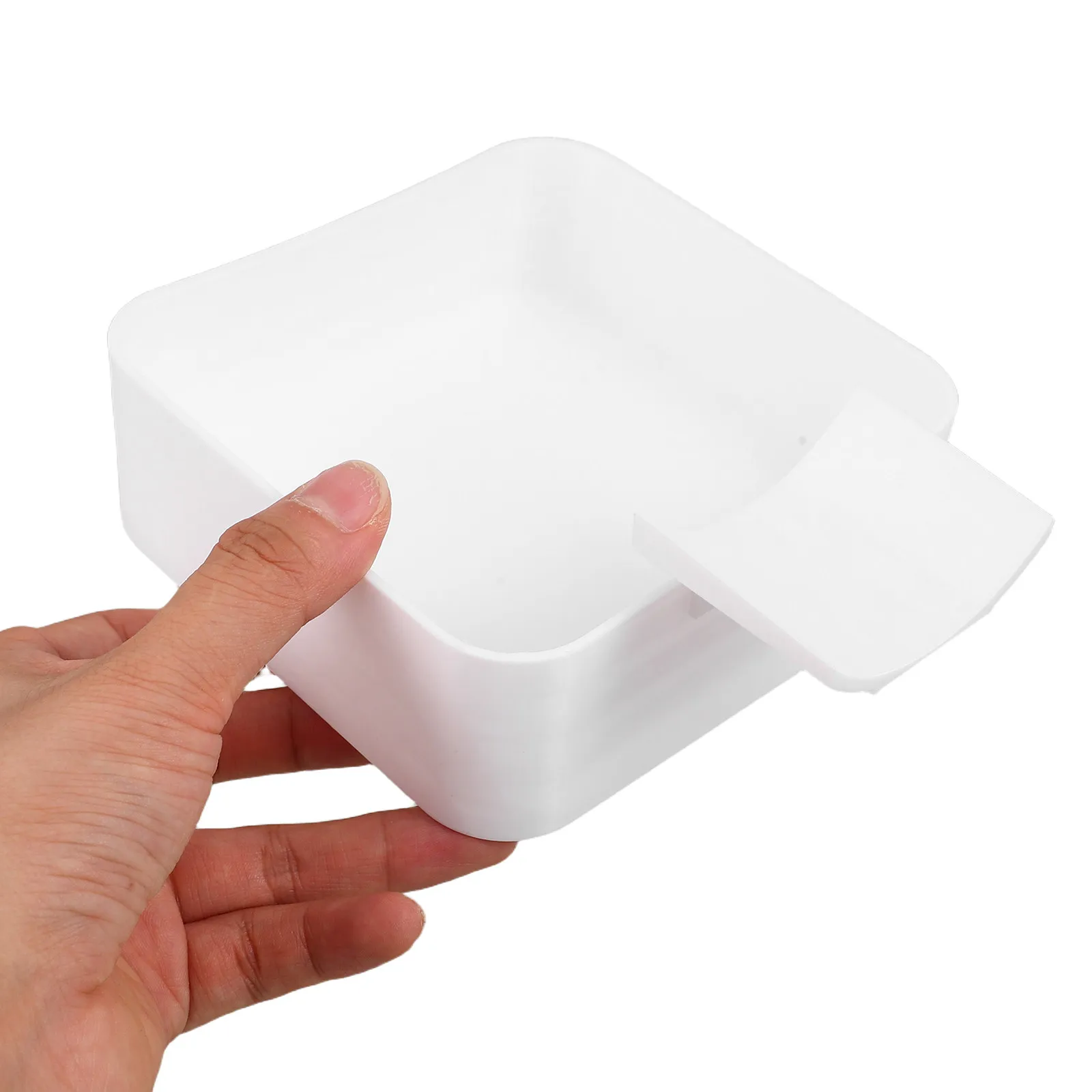 Washing Machine Drip Pan White Plastic Water Leak Catch Tray Hose Guide Storage Laundry Room Appliances 6.3x4.7x2.4 Washer