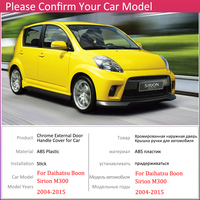 Car Door Handle Covers For  Daihatsu Boon Sirion M300 AC10 Toyota Passo 2004-2015 Luxurious Trim Styling Sticker Car Accessories