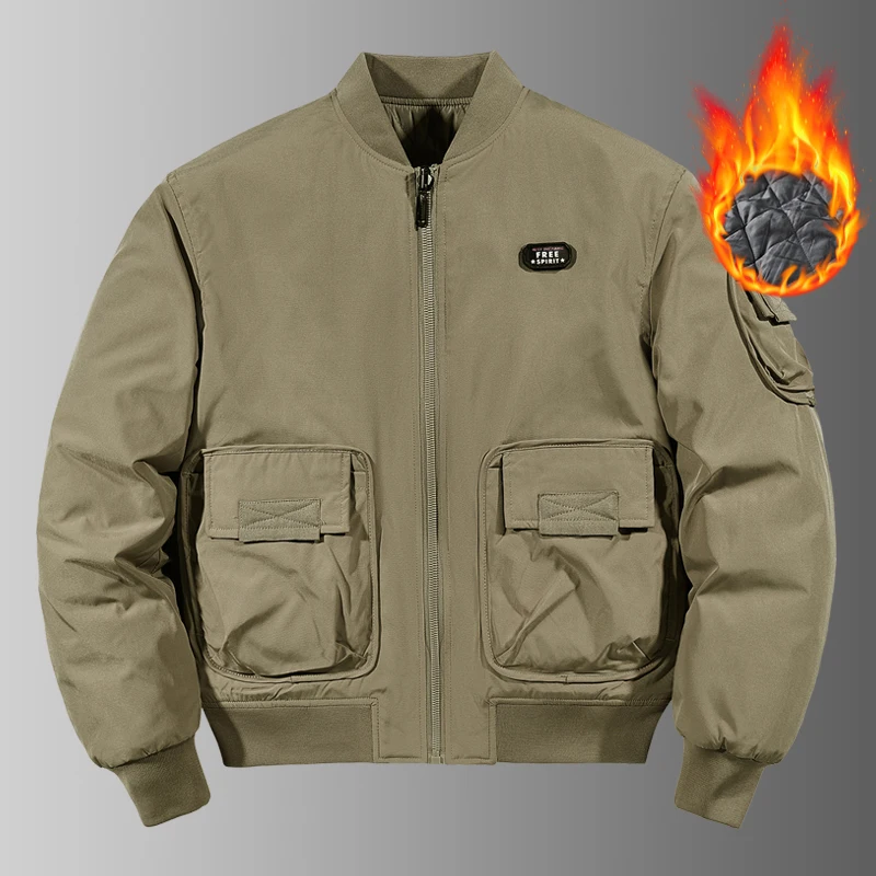 New Men's Outdoor Thick Sports Leisure Denim Jacket Comfortable and Versatile Windproof and Breathable High-quality Jacket coat