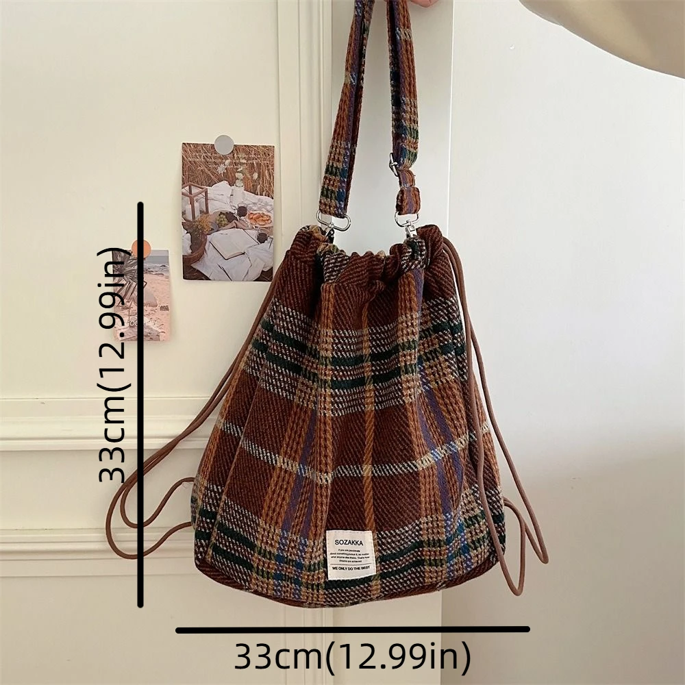 حقيبة ظهر برباط على الطراز الكوري حقيبة ظهر جمالية هاراجوكو منقوشة برباط في الهواء الطلق سعة كبيرة Y2k حقيبة مدرسية للفتيات