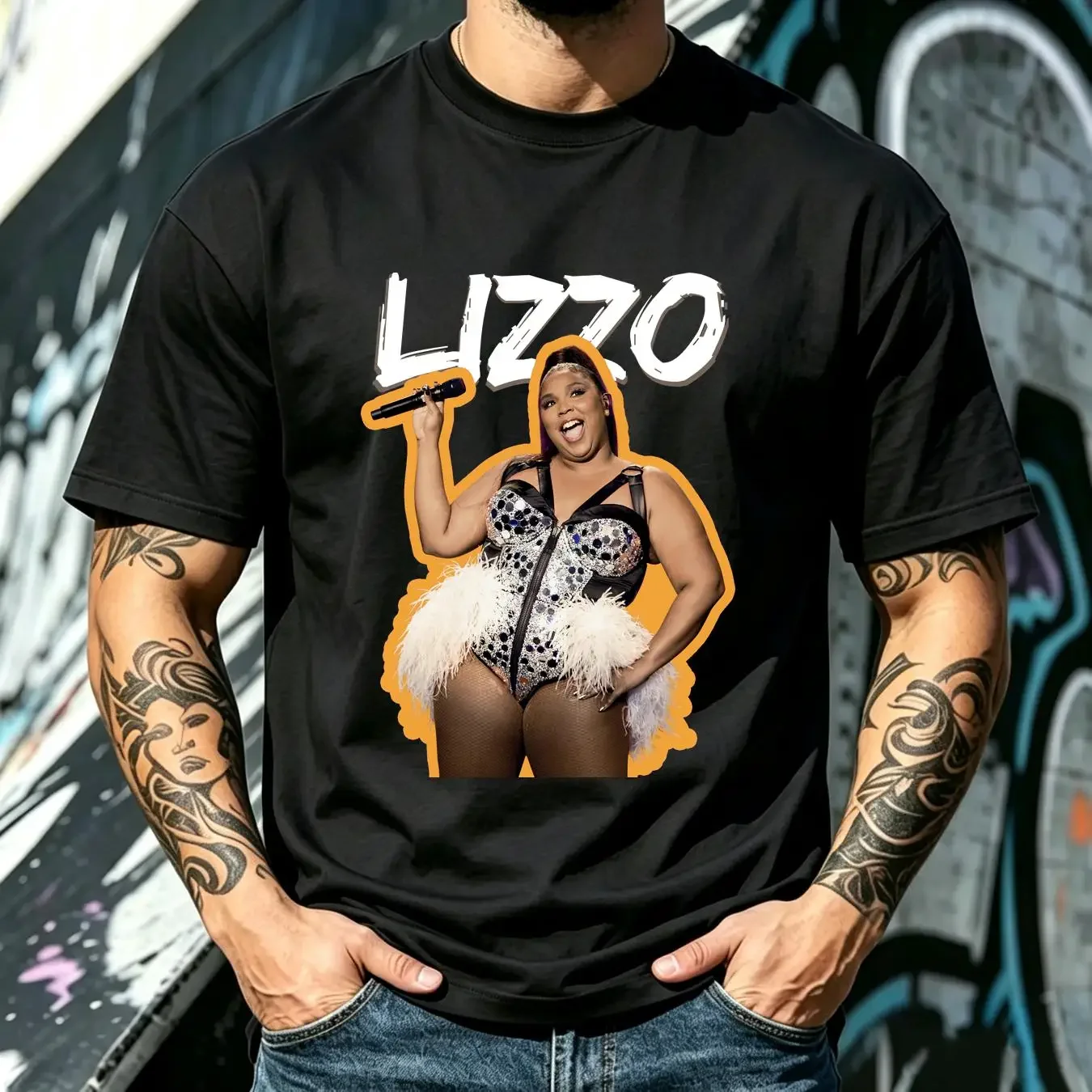 washed T Shirt Lizzo Cotton Friend All size S 3XL vintage Washed Comfortable Slightly Unisex Stylish Stretched designer clothes