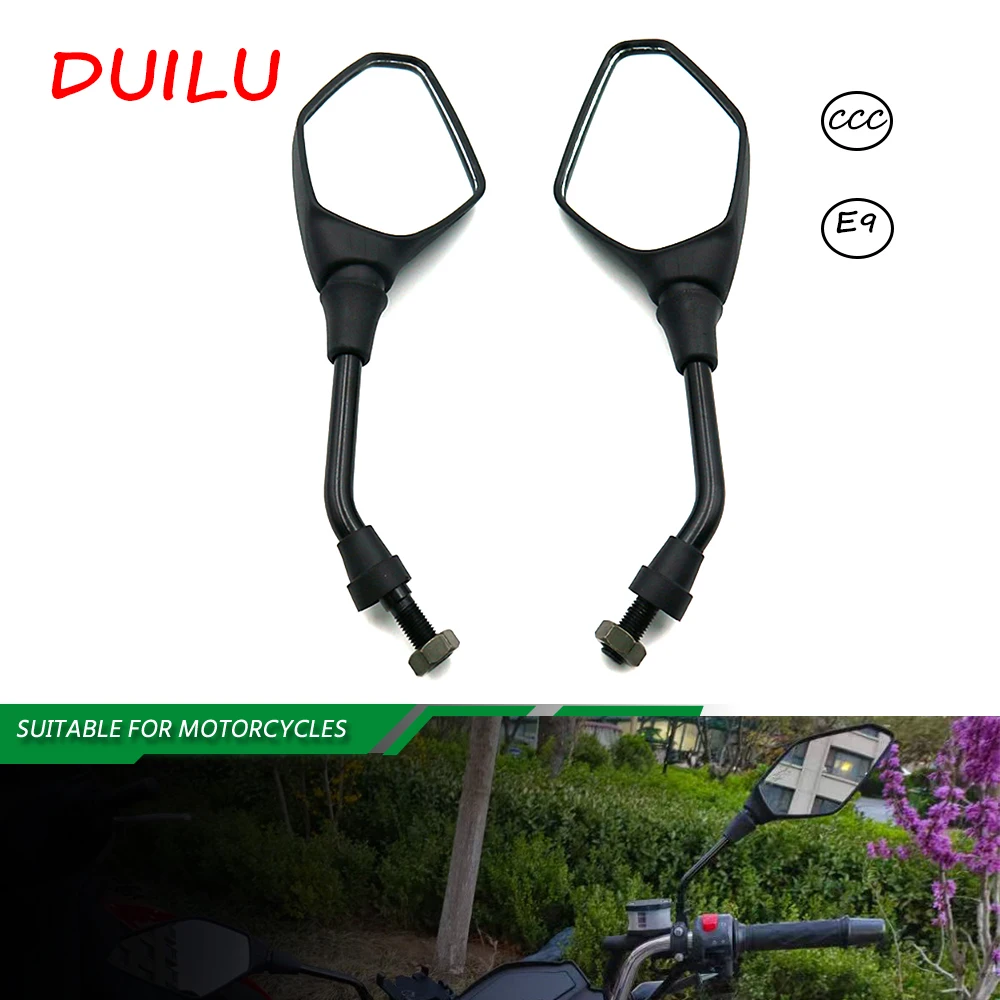 

M10 10mm Rearview Mirrors Wide Angle Adjustable Bicycle Bike Handlebar Side Flexible Rear View Mirror Motorcycle Accessories