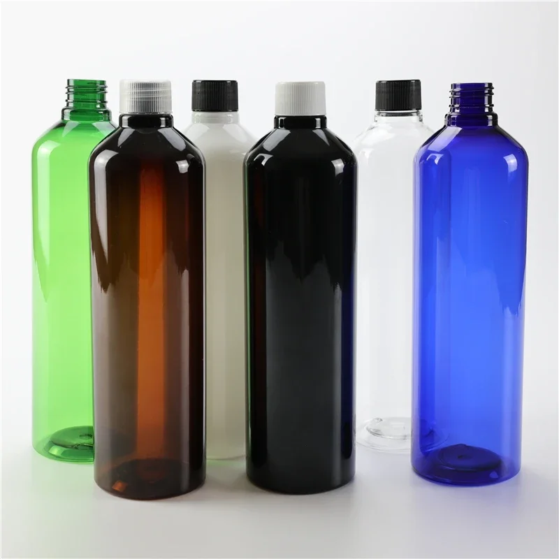 

New Arrival 500ML X 10 Empty Cosmetics Packaging Plastic Bottles Personal Care PET Toner Hydrosol Bottles With Plastic Screw Cap