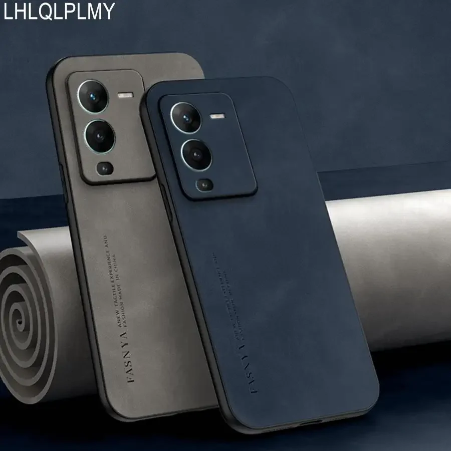 Кожаная мягкая искусственная кожа для Vivo Y72 чехол Y52 Y55 Y75 Y36 Y78 Y70 Y30 V11 V21 V21E V25E V25 V27 Pro V23E V23 V27E матовая крышка
